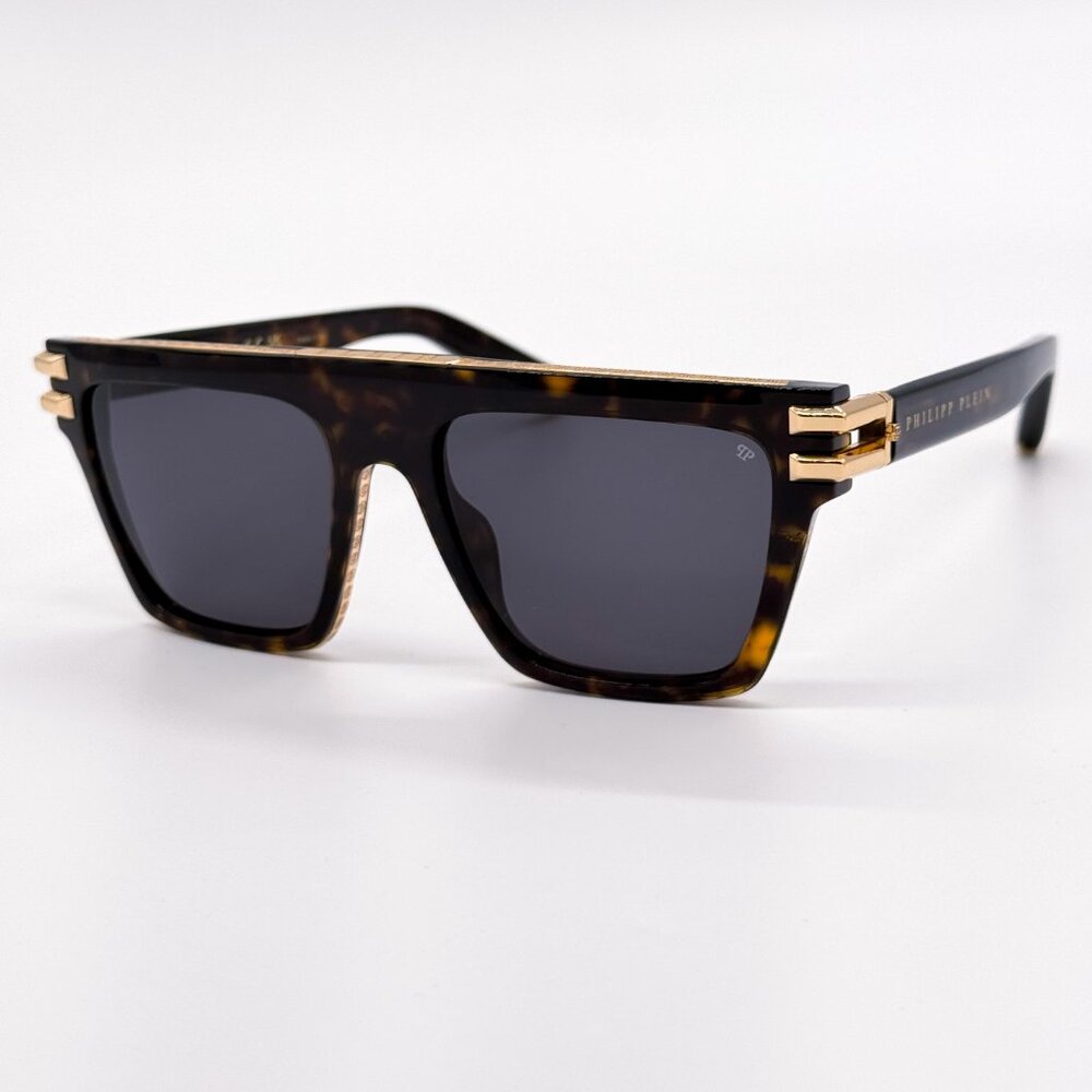 NEW PHILIPP PLEIN ICON SPP108M 0722 HAVANA UNISEX SUNGLASSES  PHILIPP PLEIN